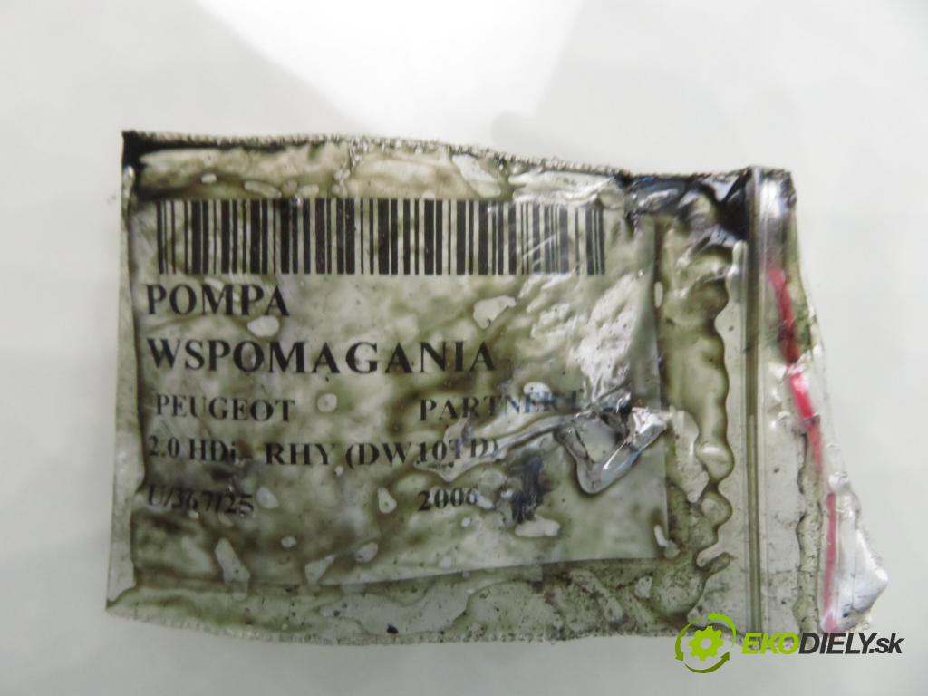 PEUGEOT PARTNER Skrzynia (5_, G_) FURGON 2006 66,00 2.0 HDi - RHY (DW10TD) 1997,00 Pumpa servočerpadlo 9662129180 ; 26080330QE (Servočerpadlo)