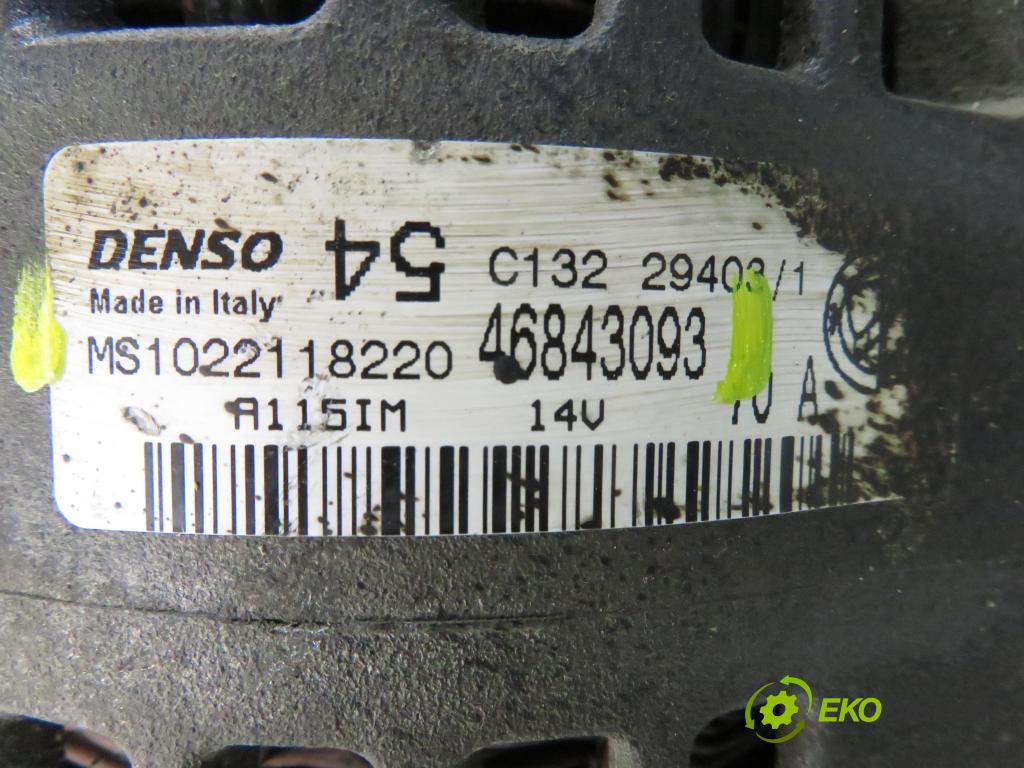 FIAT PANDA (169_) HB 2004 40,00 1.1 54 - 187 A1.000 1108,00 Alternátor 46843093 ; MS1022118220 (Alternátor)