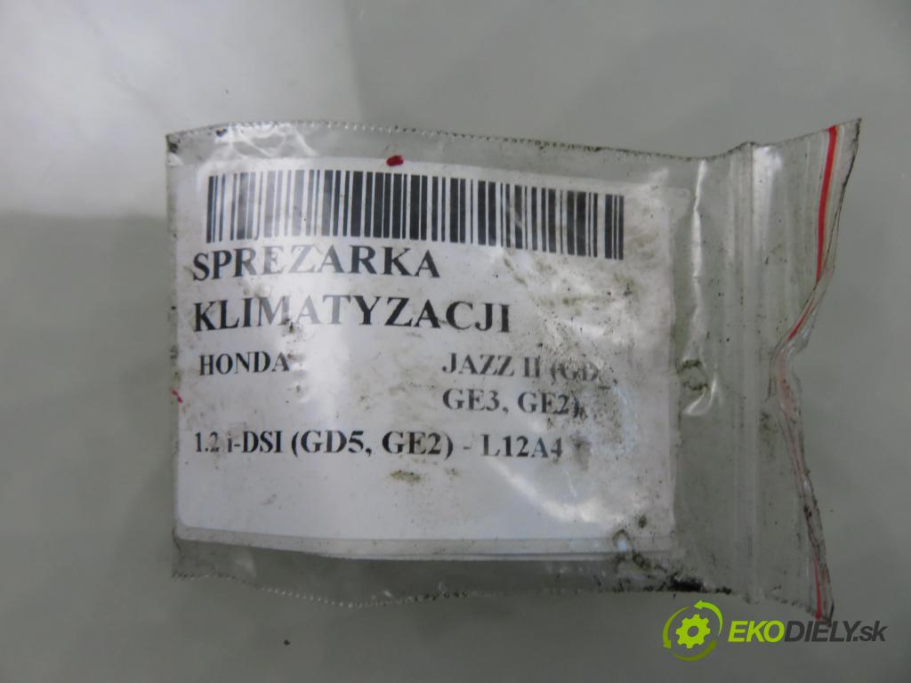 HONDA JAZZ II (GD_, GE3, GE2) HB 2007 57,00 1.2 i-DSI (GD5, GE2) - L12A4 1243,00 KOMPRESOR: klimatizácie HS090R (Kompresor klimatizácie)