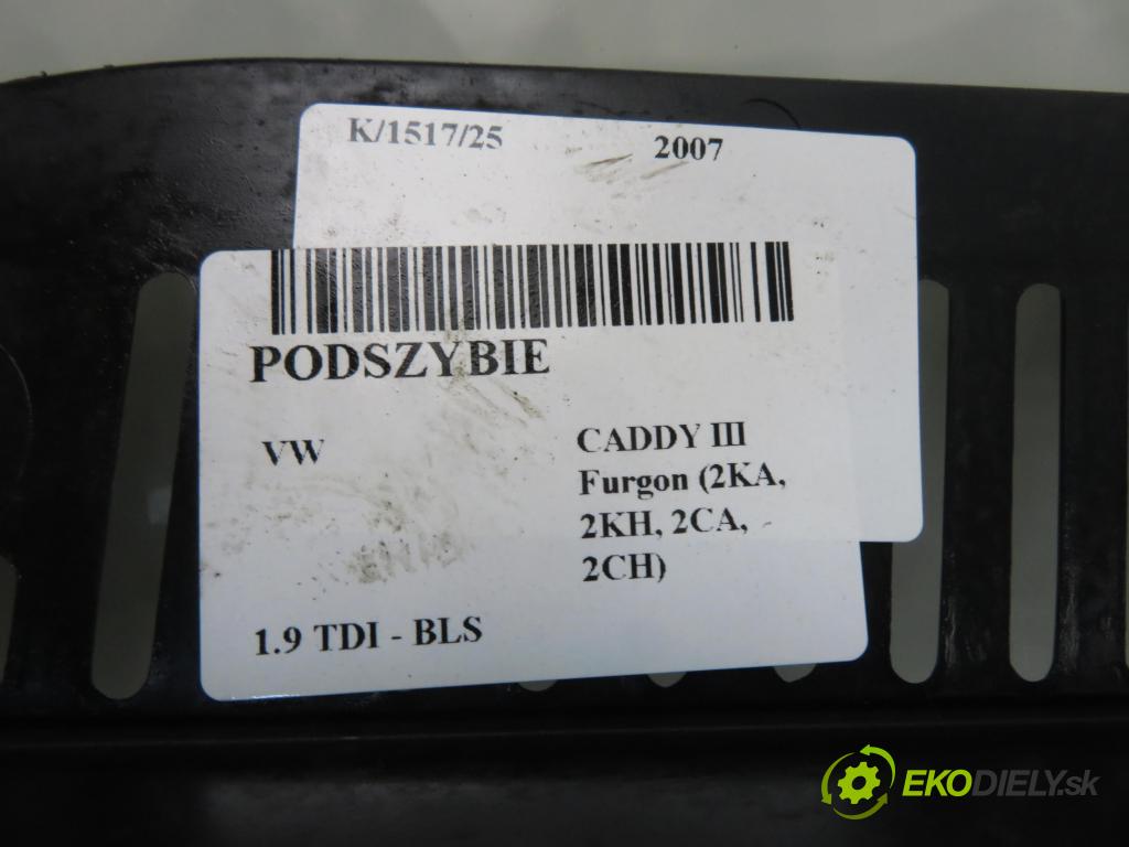 VW CADDY III Furgon (2KA, 2KH, 2CA, 2CH) FURGON 2007 77,00 1.9 TDI - BLS 1896,00 torpédo plast pod čelní okno 2K0819403 (Plast pod čelním sklem)