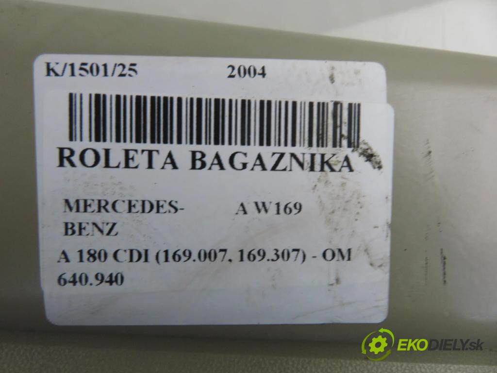 MERCEDES-BENZ KLASA A (W169) HB 2004 80,00 2.0 CDI 109 - OM 640.940 1991,00 Roleta kufor A1698600175