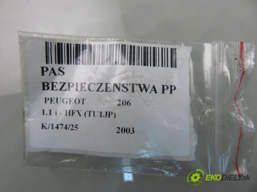 PEUGEOT 206 liftback (2A/C) HB 2003 440,00 1.1 i - HFX (TU1JP) 1124,00 Držiak bezpečnostný PP 96468610XX