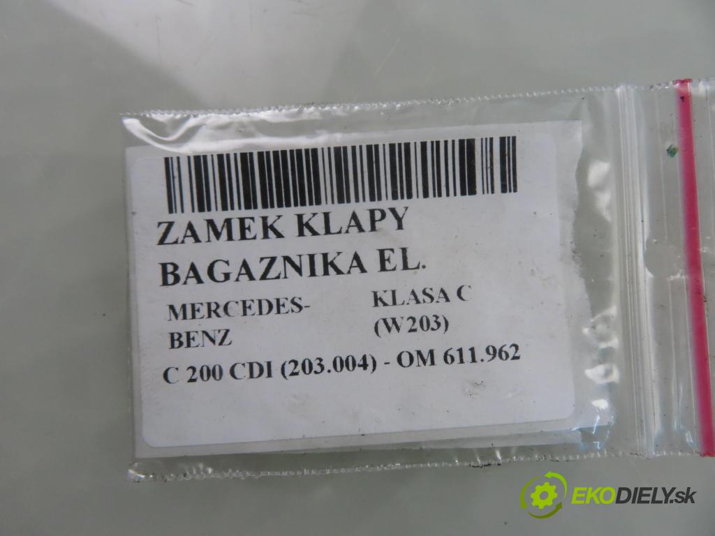 MERCEDES-BENZ KLASA C (W203) SEDAN 2003 85,00 C 200 CDI 116 - OM 611.962 2148,00 zámok dverí kufor EL. A2037500184