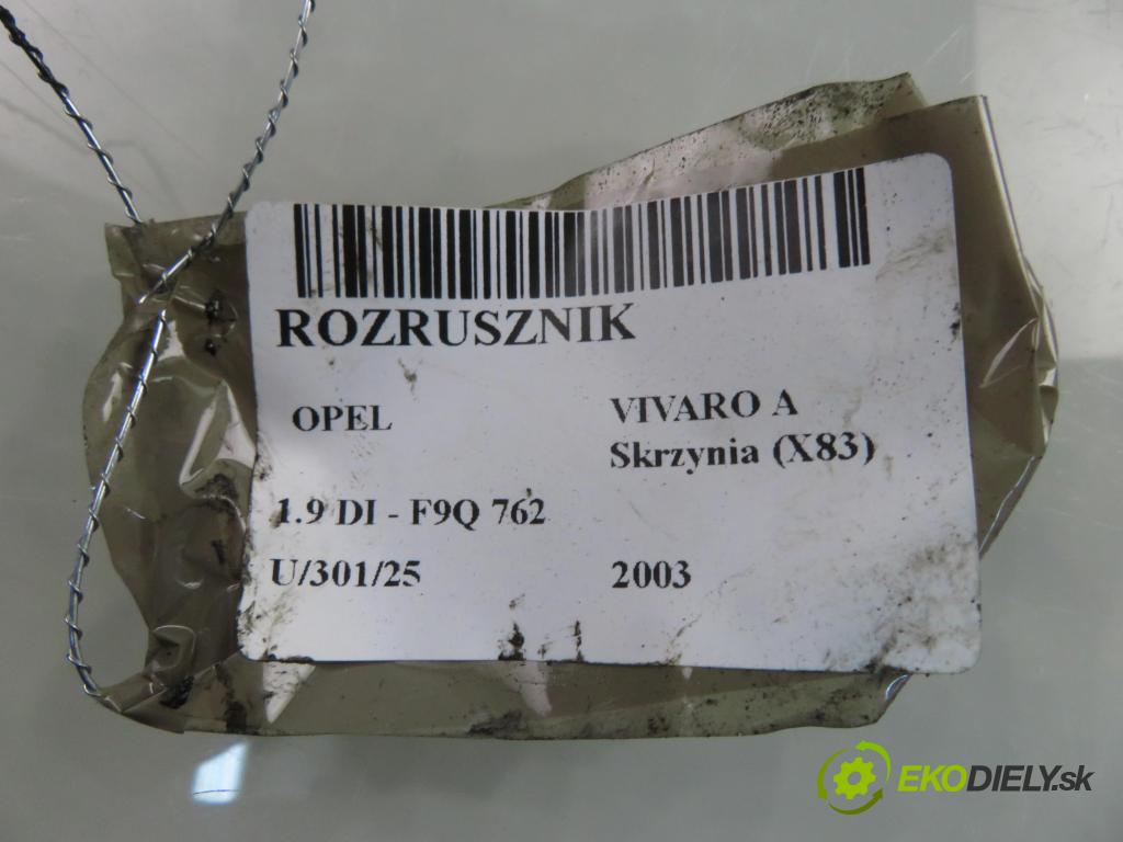 OPEL VIVARO A Skrzynia (X83) FURGON 2003 60,00 1.9 DI 80 - F9Q 762 1870,00 Štartér 7711134792 (Štartér)