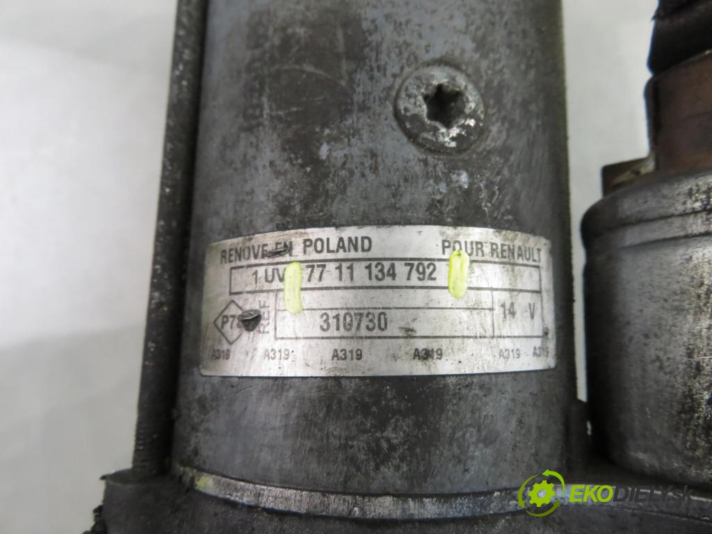 OPEL VIVARO A Skrzynia (X83) FURGON 2003 60,00 1.9 DI 80 - F9Q 762 1870,00 Štartér 7711134792 (Štartér)