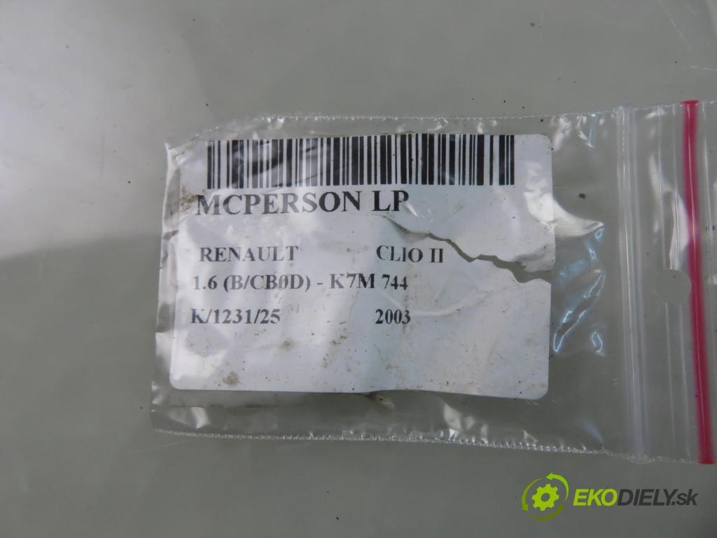 RENAULT CLIO II (BB_, CB_) HB 2003 66,00 1.6 (B/CB0D) - K7M 744 1598,00 MCPERSON LP MGA5626