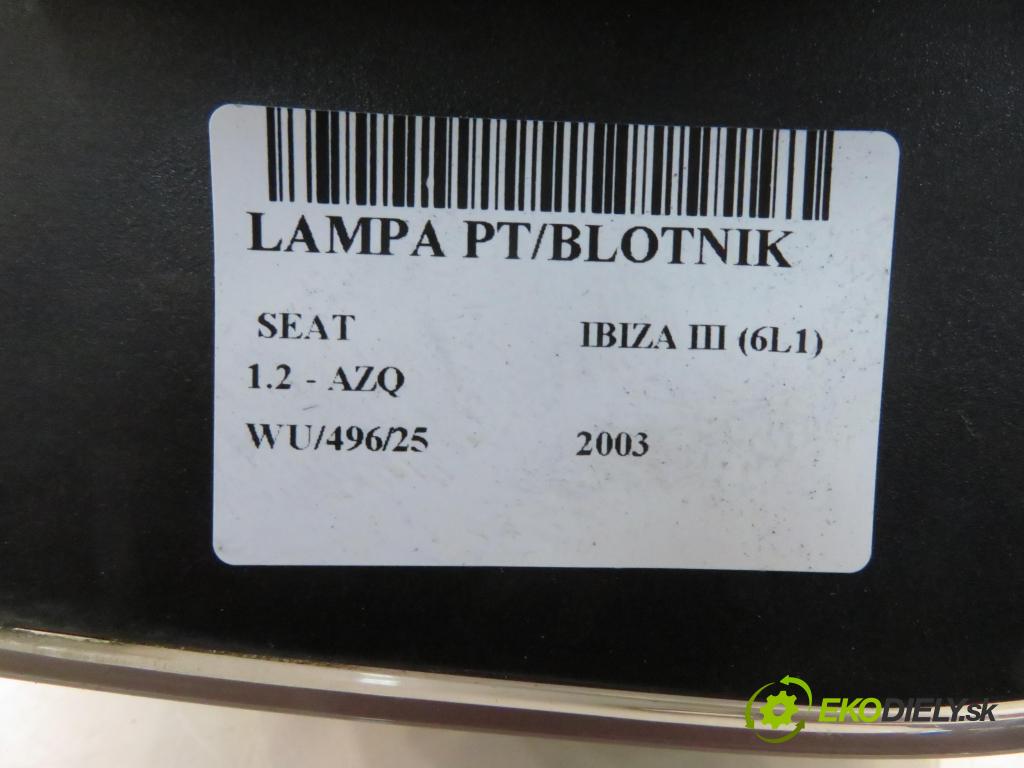 SEAT IBIZA III (6L1) HB 2003 47,00 1.2 12V - AZQ 1198,00 Svetlo pravé zadné 084451916RB