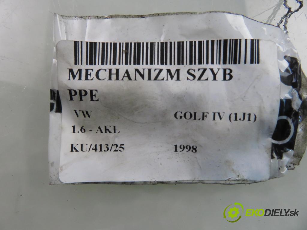 VW GOLF IV (1J1) HB 1998 74,00 1.6 - AKL 1595,00 Mechanizmus okien 1J4837756 ; 1J1959802B