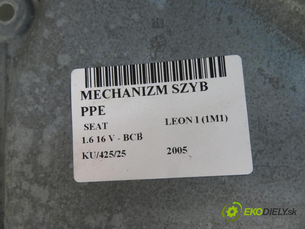 SEAT LEON (1M1) HB 2005 77,00 1.6 16 V - BCB 1598,00 Mechanizmus okien 1M0837756 ; 1M1030283