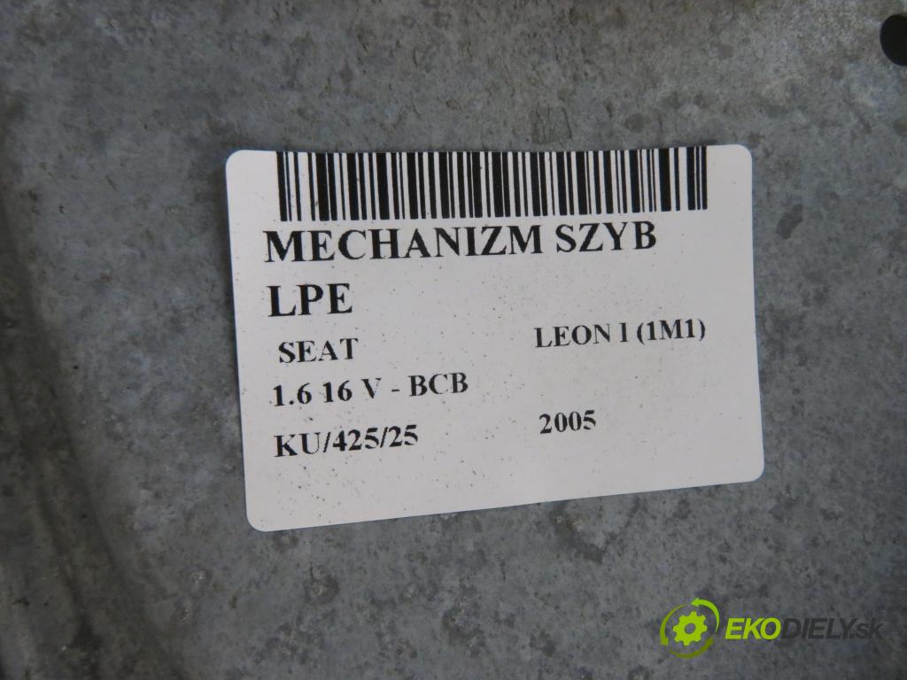 SEAT LEON (1M1) HB 2005 77,00 1.6 16 V - BCB 1598,00 Mechanizmus okien 1M0837755 ; 1C1959801A ; 1M1030283
