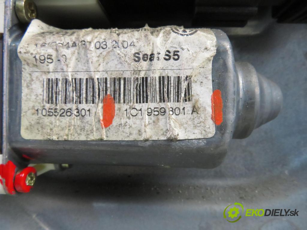 SEAT LEON (1M1) HB 2005 77,00 1.6 16 V - BCB 1598,00 Mechanizmus okien 1M0837755 ; 1C1959801A ; 1M1030283