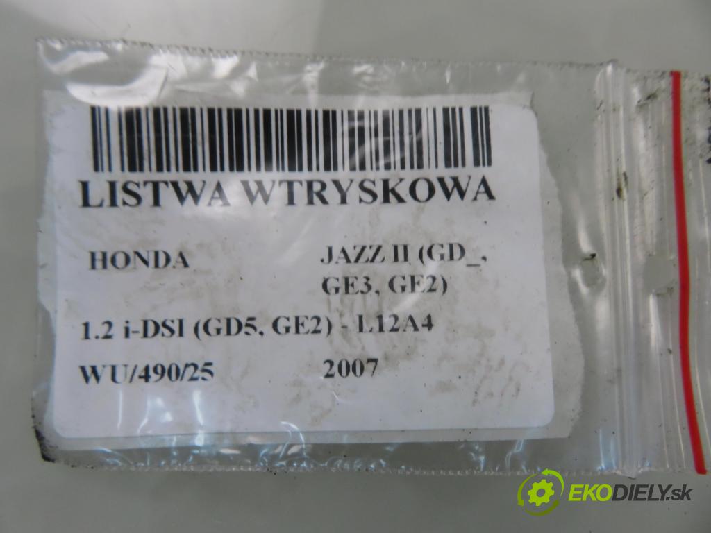 HONDA JAZZ II (GD_, GE3, GE2) HB 2007 57,00 1.2 i-DSI (GD5, GE2) - L12A4 1243,00 Lišta vstrekovacia 0280156188 (Vstrekovacia lišta)