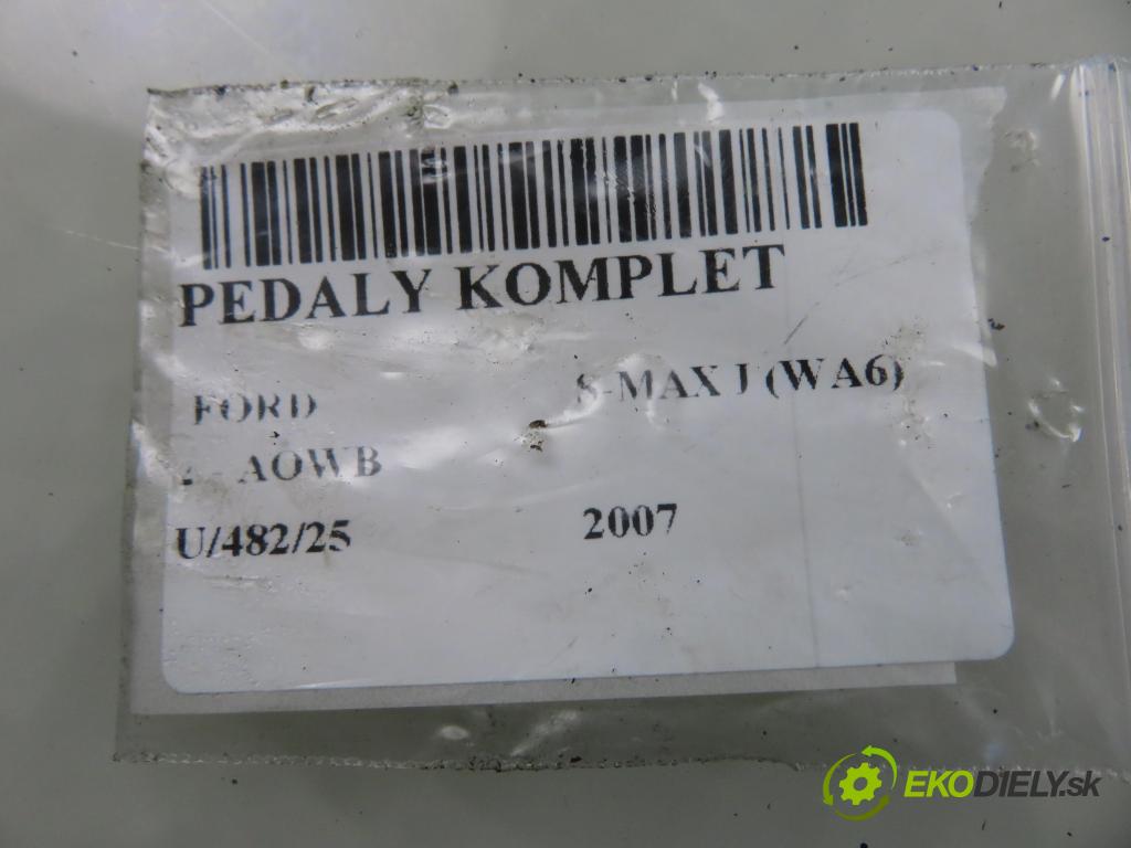 FORD S-MAX (WA6) MINIVAN 2007 107,00 2 - AOWB 1999,00 PEDALY: 6G922D094JD ; 6G927B633RE
