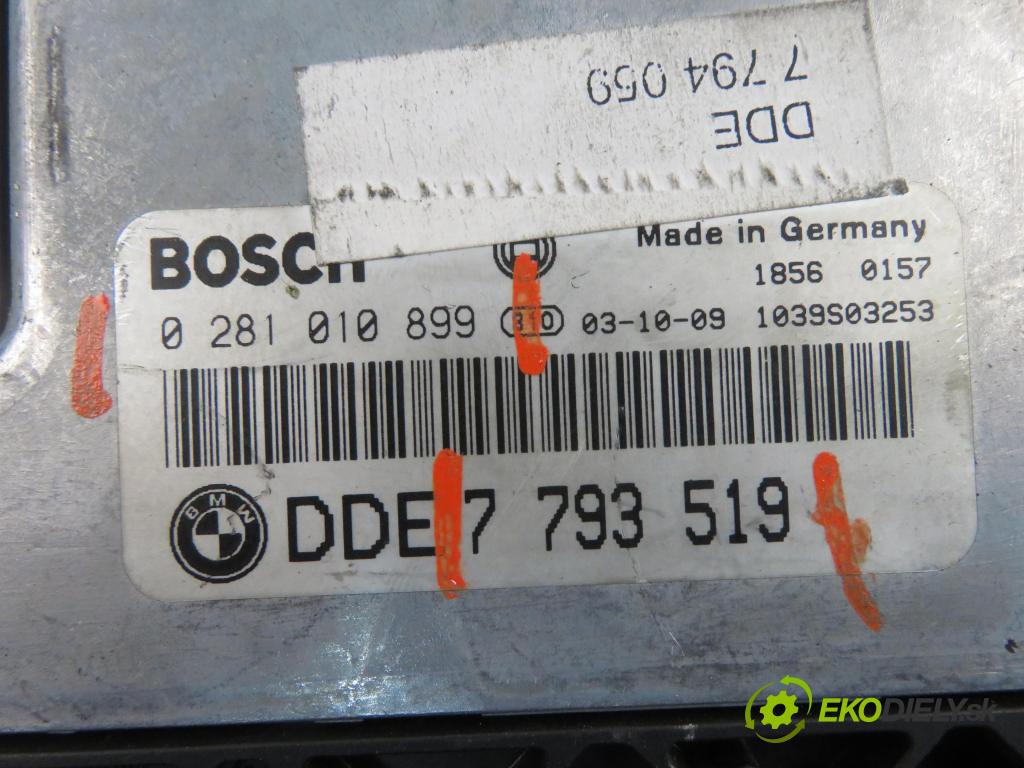 BMW 7 (E65, E66, E67) SEDAN 2003 190,00 740 d- M67 D39 (398D1) 3901,00 Riadiaca jednotka Motor 0281010899 ; 7793519