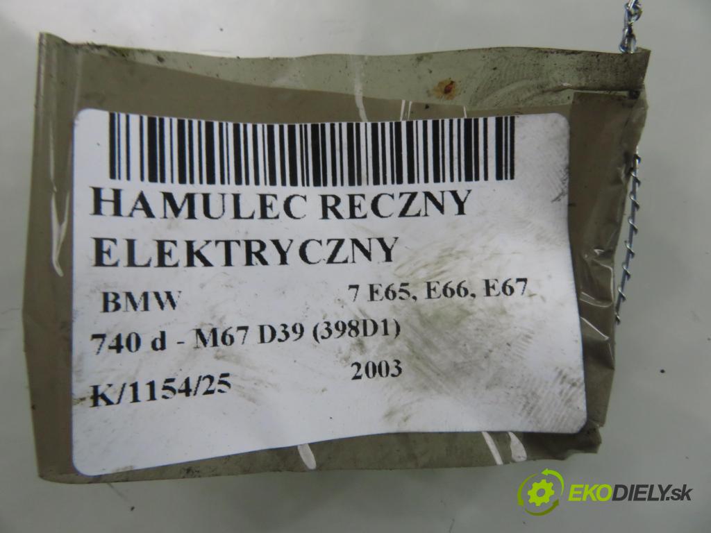 BMW 7 (E65, E66, E67) SEDAN 2003 190,00 740 d- M67 D39 (398D1) 3901,00 BRZDA: ručny elektrický 5WK32410B