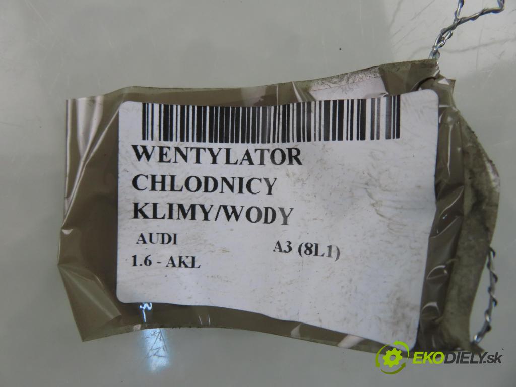 AUDI A3 (8L1) HB 1998 74,00 1.6 - AKL 1595,00 Ventilátor chladič klíma/voda 1J0121207C