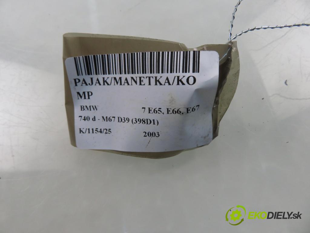 BMW 7 (E65, E66, E67) SEDAN 2003 190,00 740 d- M67 D39 (398D1) 3901,00 páčka/prepínač 6938624 ; 6938631