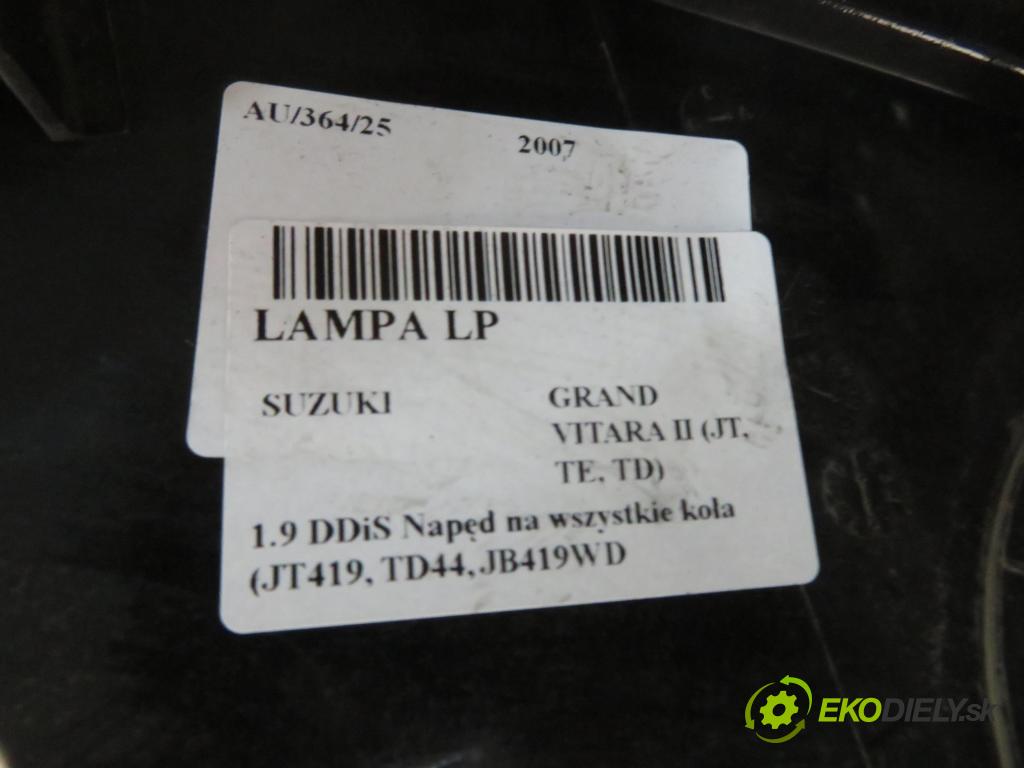 SUZUKI GRAND VITARA II (JT, TE, TD) SUV 2007 95,00 1.9 DDiS 129 4x4 - F9Q 264 1870,00 Svetlo LP