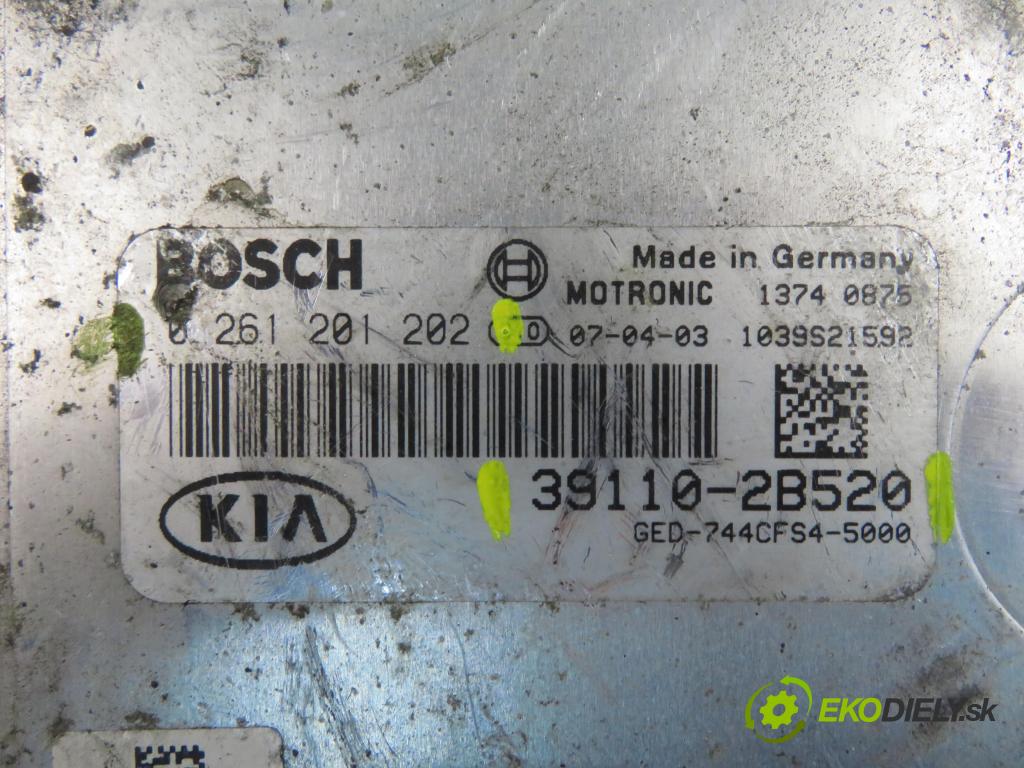 KIA CEE'D liftback (ED) HB 2008 80,00 1.4 16V 109 - G4FA 1396,00 Riadiaca jednotka Motor 391102B520 ; 0261201202