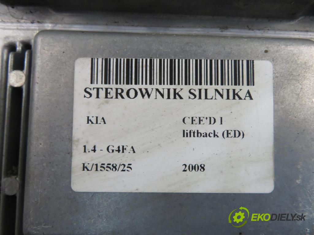 KIA CEE'D liftback (ED) HB 2008 80,00 1.4 16V 109 - G4FA 1396,00 Riadiaca jednotka Motor 391102B520 ; 0261201202