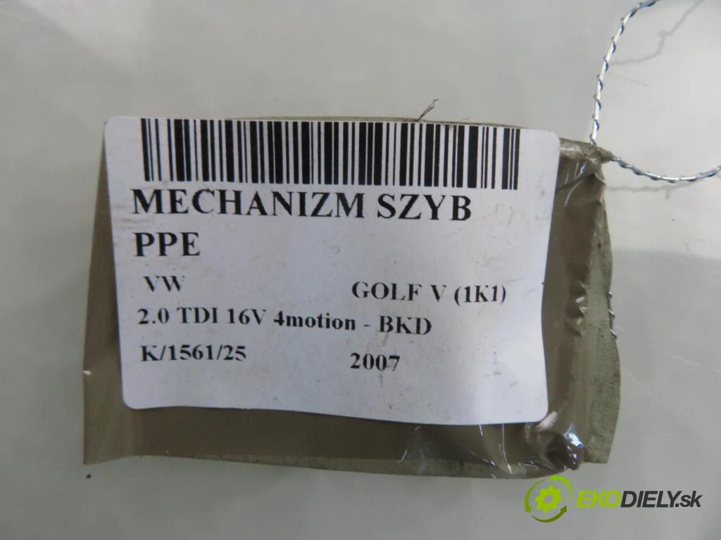 VW GOLF V (1K1) HB 2007 103,00 2.0 TDI 16V 4motion - BKD 1968,00 Mechanizmus okien 1K0959702M ; 1K4837402S