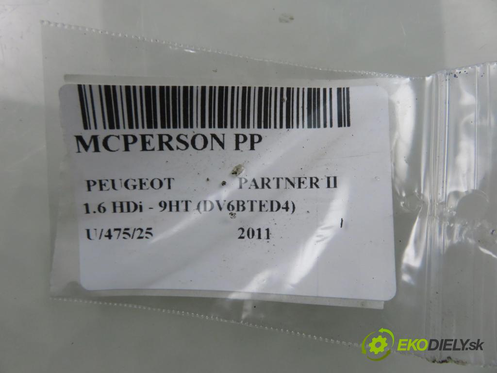 PEUGEOT PARTNER Skrzynia FURGON 2011 55,00 1.6 HDi - 9HT (DV6BTED4) 1560,00 MCPERSON PP MGA5788