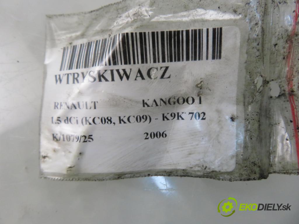 RENAULT KANGOO (KC0/1_) KOMBIVAN 2006 60,00 1.5 dCi 80 - K9K 702 1461,00 vstrekovač EJBR01801A ; 8200365186 ; 8200049873 (Vstrekovač paliva)