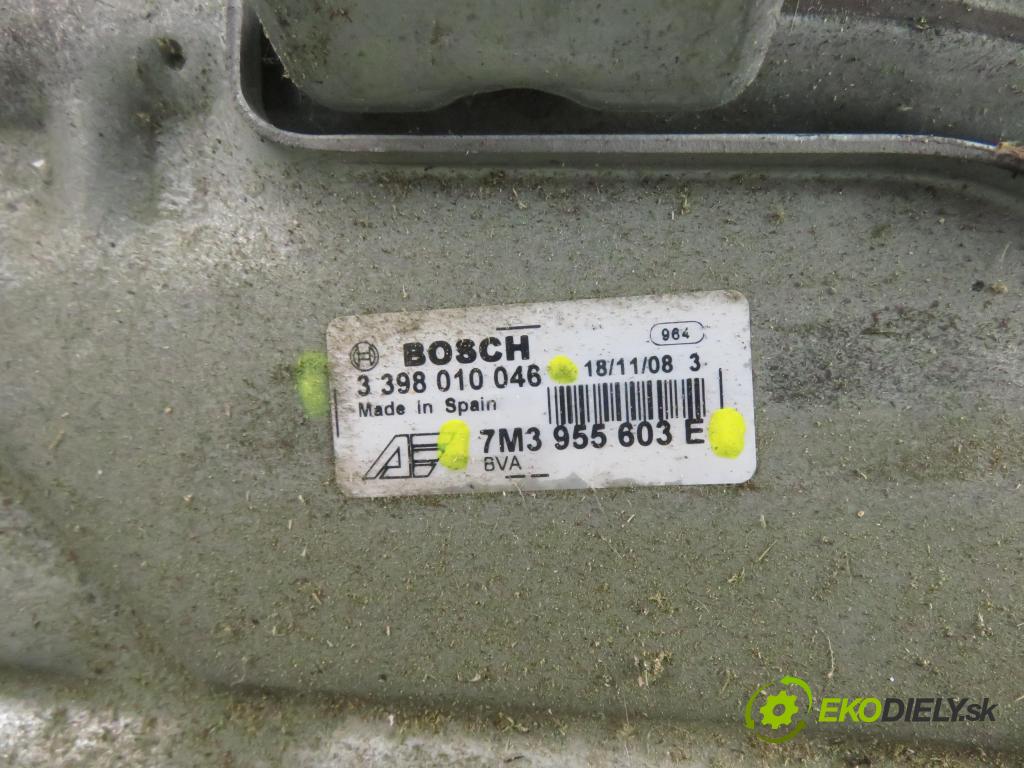 VW SHARAN (7M8, 7M9, 7M6) MINIVAN 2002 85,00 1.9 TDI PD 115 - AUY 1896,00 Motorček stieračov 3398010046 ; 7M3955603E ; 7M3955119