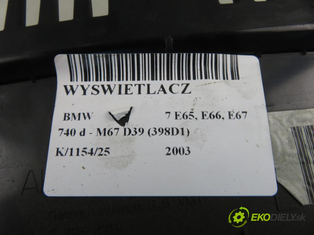 BMW 7 (E65, E66, E67) SEDAN 2003 190,00 740 d- M67 D39 (398D1) 3901,00 ZOBRAZIT: 6933162