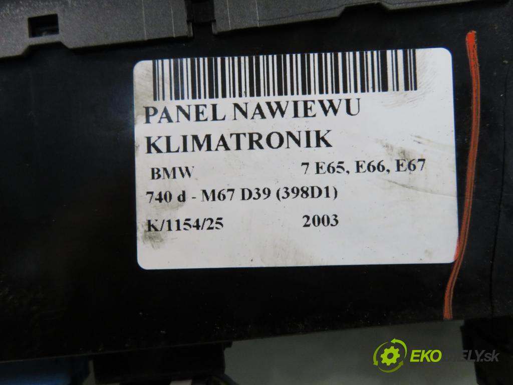 BMW 7 (E65, E66, E67) SEDAN 2003 190,00 740 d- M67 D39 (398D1) 3901,00 Panel kúrenia KLIMATRONIK 6932149