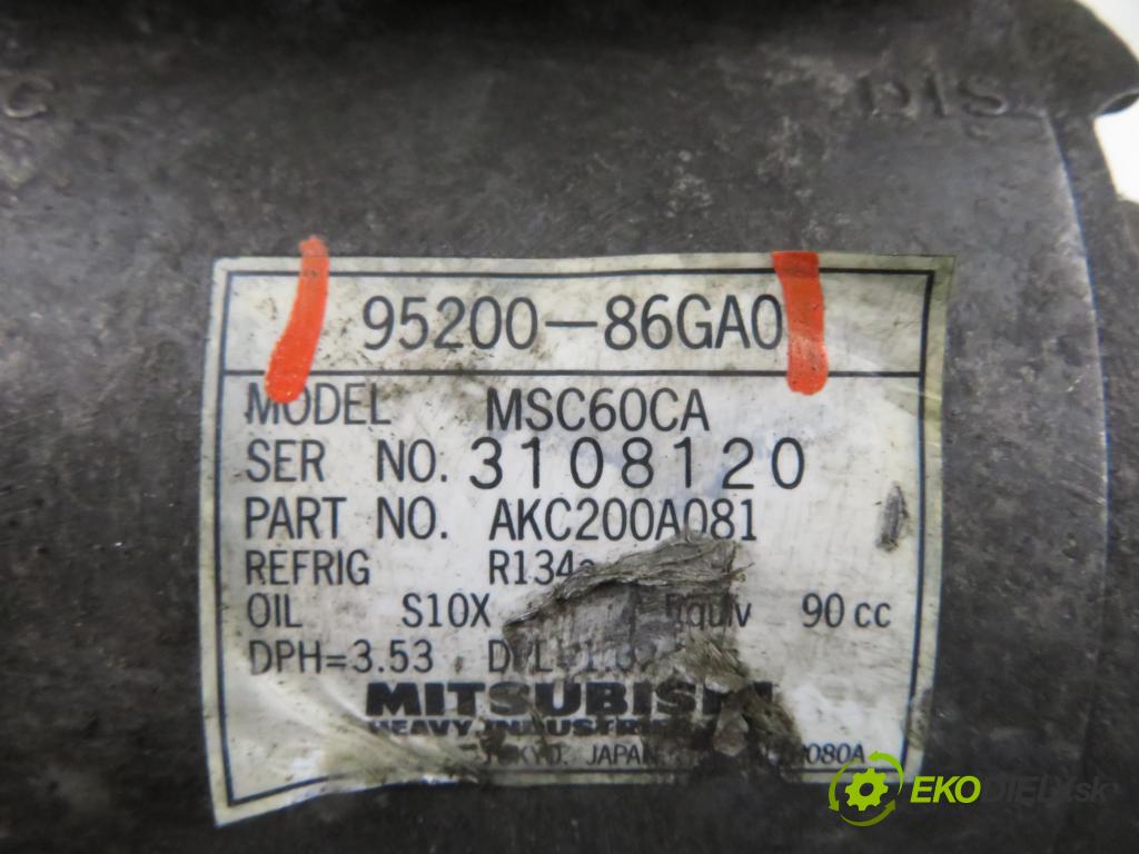 SUZUKI IGNIS II (MH) HB 2006 69,00 1.3 VVT 4x4 94 - M13A 1328,00 KOMPRESOR: klimatizácie 9520086GA0 (Kompresor klimatizácie)