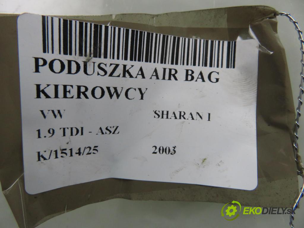 VW SHARAN (7M8, 7M9, 7M6) VAN 2003 96,00 1.9 TDI PD 130 - ASZ 1896,00 AirBag air BAG volantu 1J0880201K