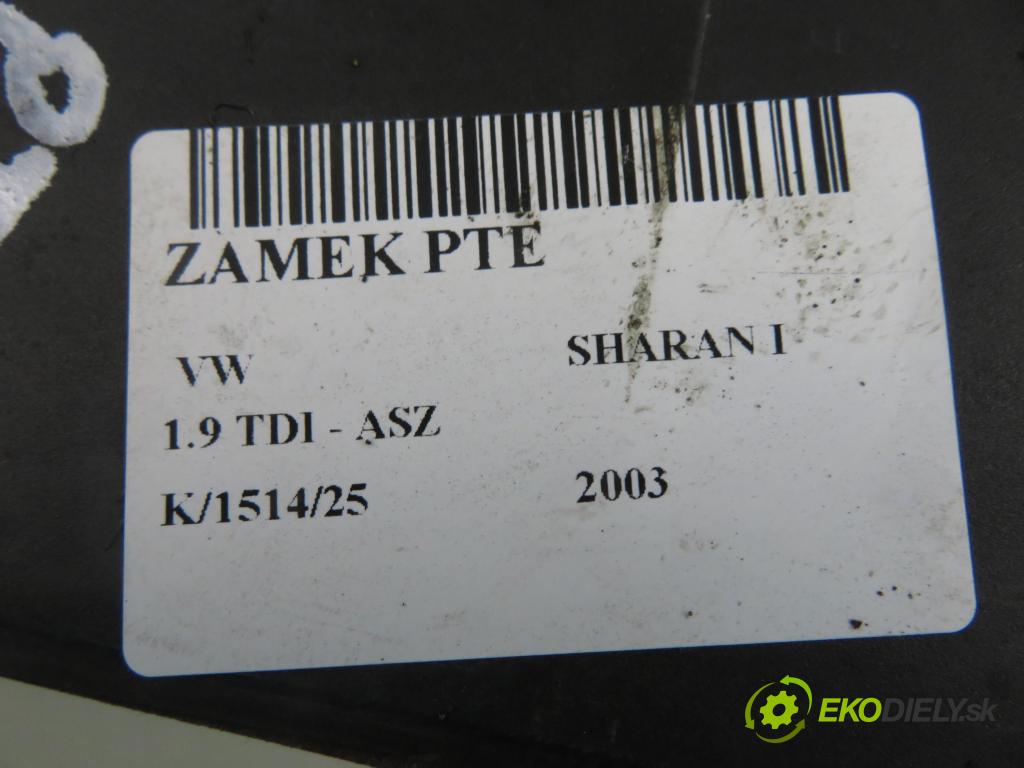 VW SHARAN (7M8, 7M9, 7M6) VAN 2003 96,00 1.9 TDI PD 130 - ASZ 1896,00 zámok PTE 93BG220A20DD