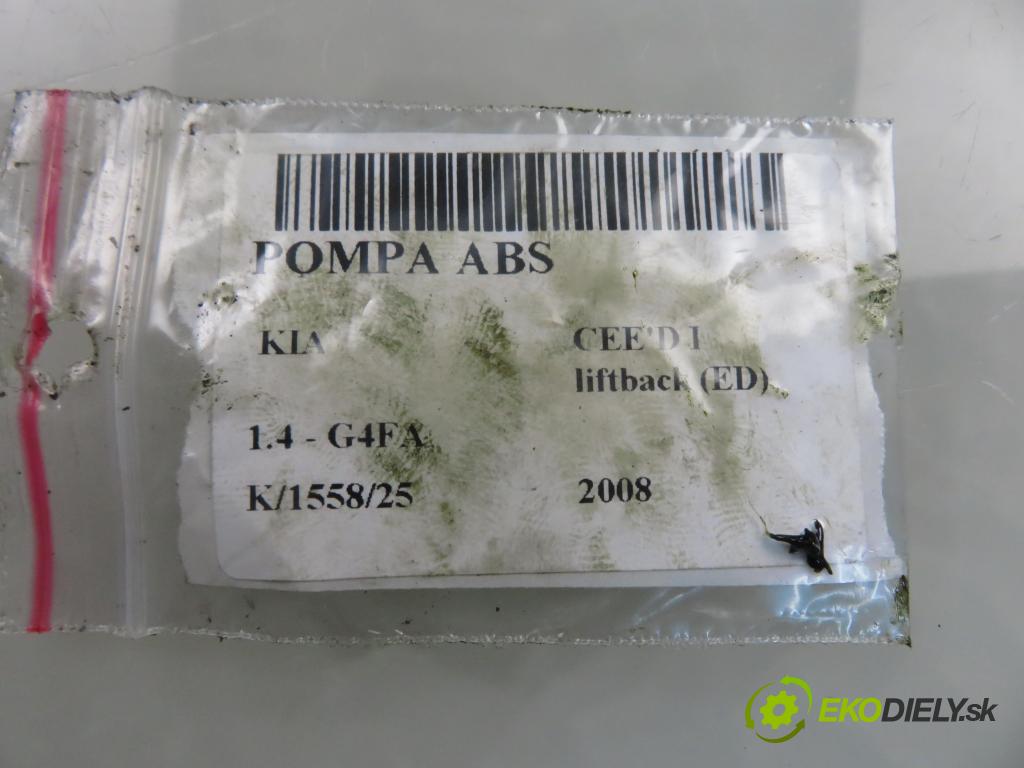 KIA CEE'D liftback (ED) HB 2008 80,00 1.4 16V 109 - G4FA 1396,00 Pumpa ABS 0265950694 ; 589201H600 ; 0265235330 (Pumpa ABS)