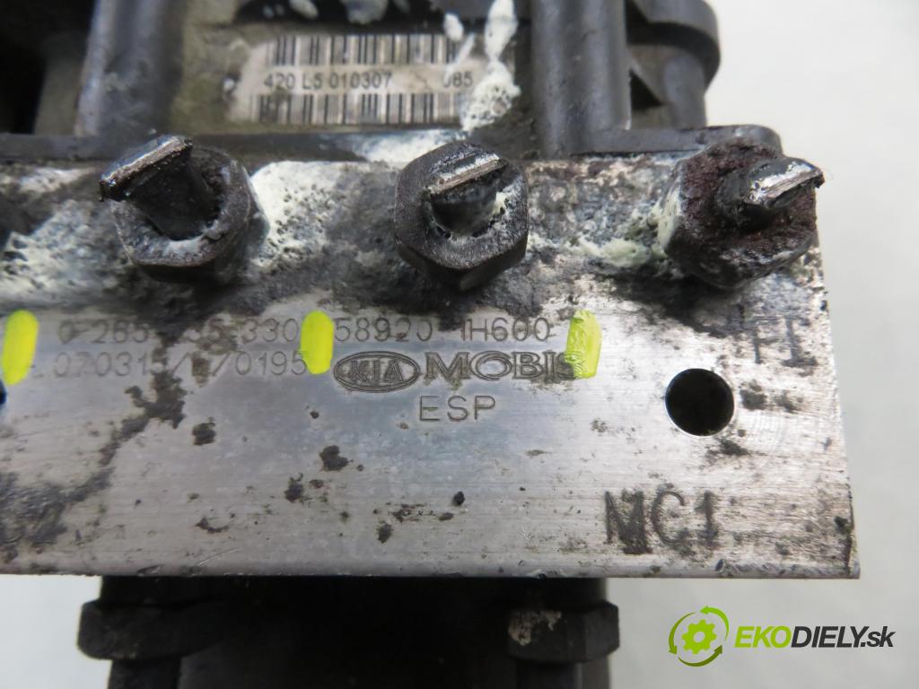 KIA CEE'D liftback (ED) HB 2008 80,00 1.4 16V 109 - G4FA 1396,00 Pumpa ABS 0265950694 ; 589201H600 ; 0265235330 (Pumpa ABS)