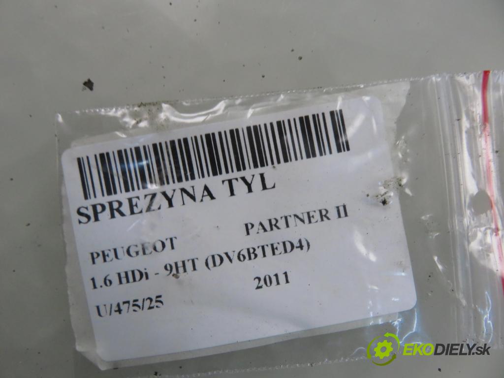 PEUGEOT PARTNER Skrzynia FURGON 2011 55,00 1.6 HDi - 9HT (DV6BTED4) 1560,00 Pružina zadné 