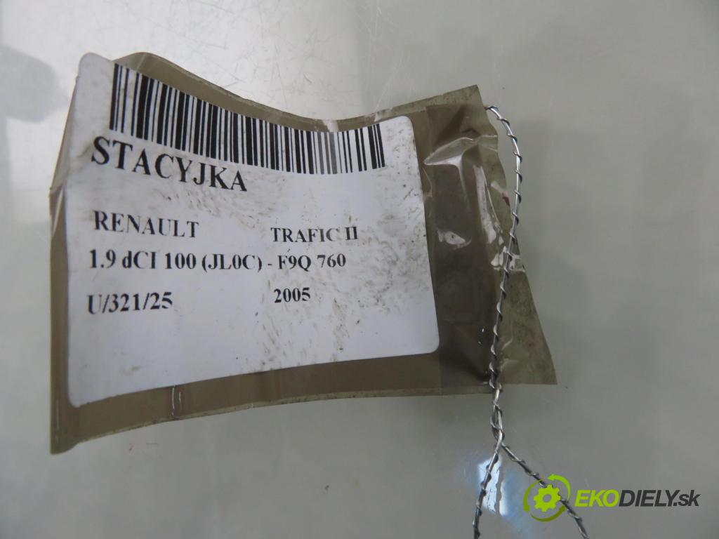 RENAULT TRAFIC II Autobus (JL) BUS 2005 74,00 1.9 dCI 100 (JL0C) - F9Q 760 1870,00 spinačka  (Spínacia skrinka)