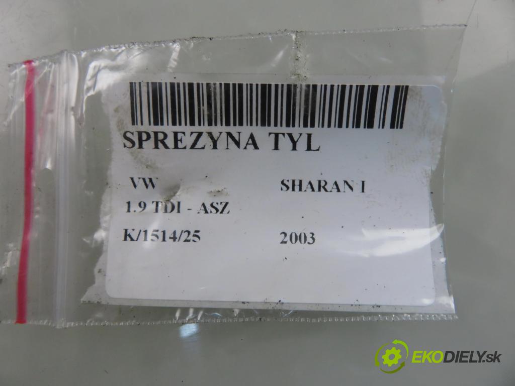 VW SHARAN (7M8, 7M9, 7M6) VAN 2003 96,00 1.9 TDI PD 130 - ASZ 1896,00 Pružina zadné 