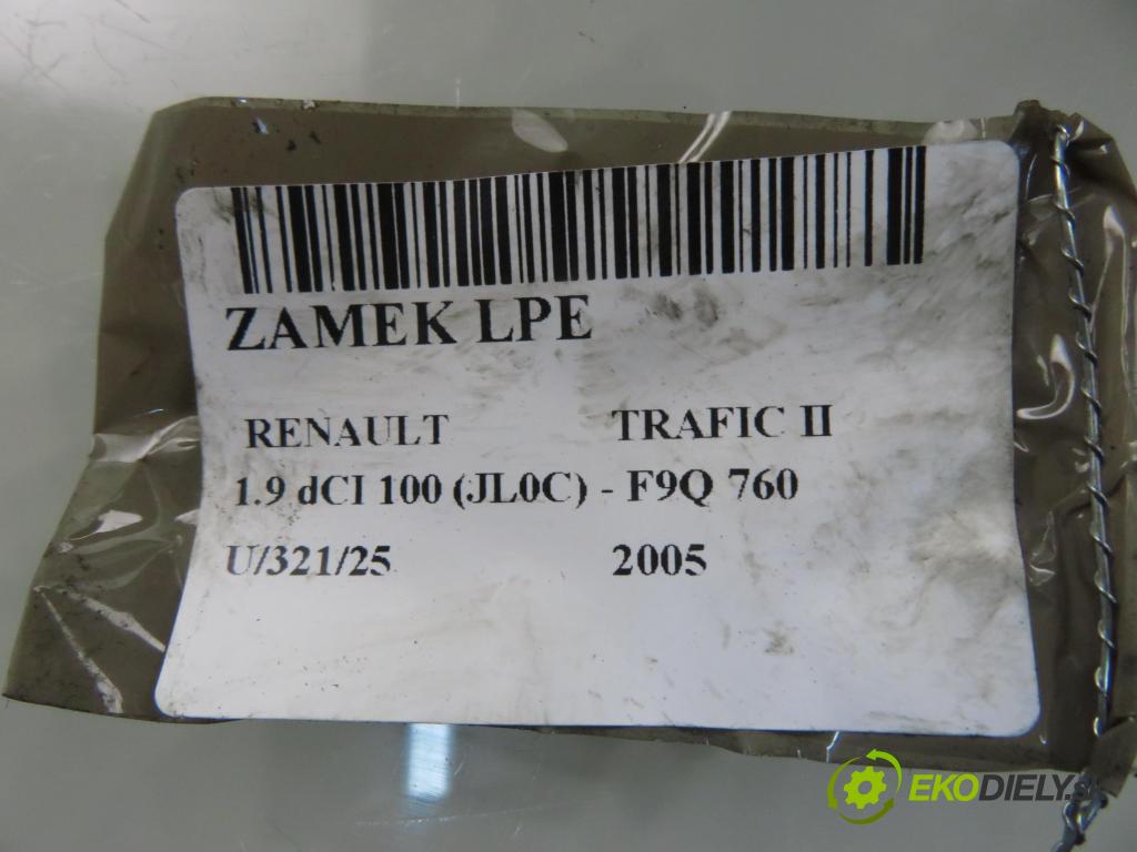 RENAULT TRAFIC II Autobus (JL) BUS 2005 74,00 1.9 dCI 100 (JL0C) - F9Q 760 1870,00 zámok 8200008246 ; 91166237