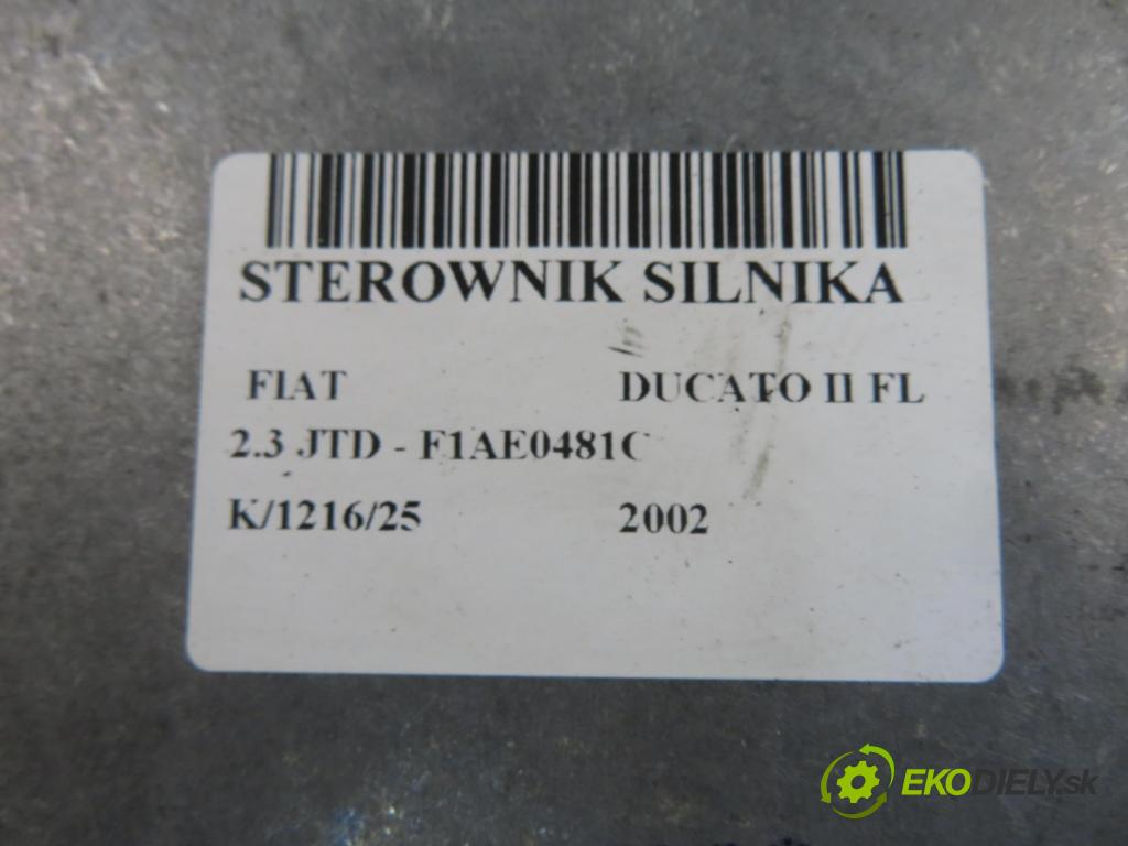 FIAT DUCATO Skrzynia (244_) BUS 2002 81,00 2.3 JTD - F1AE0481C 2286,00 Riadiaca jednotka Motor 1329236080 ; 0281010488