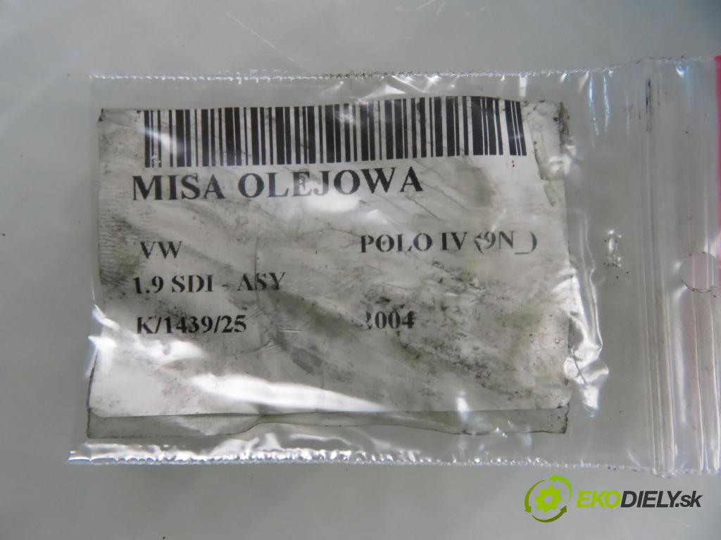 VW POLO (9N_) HB 2004 47,00 1.9 SDI - ASY 1896,00 Vaňa olejová 038103603N (Olejová vaňa)