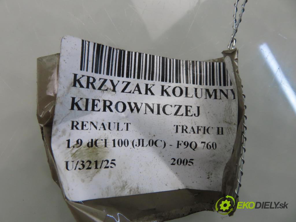 RENAULT TRAFIC II Autobus (JL) BUS 2005 74,00 1.9 dCI 100 (JL0C) - F9Q 760 1870,00 Hriadeľ, tyč volantu  (Tyč riadenia (volantu))
