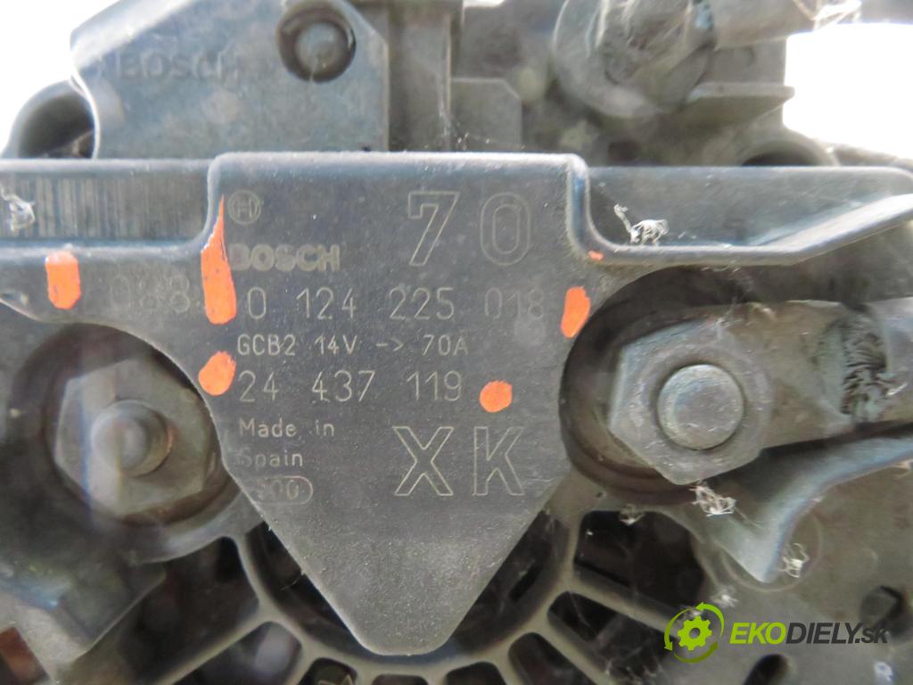 OPEL CORSA C (X01) HB 2000 43,00 1.0 12V 58 - Z 10 XE 973,00 Alternátor 24437119 ; 0124225018 (Alternátor)