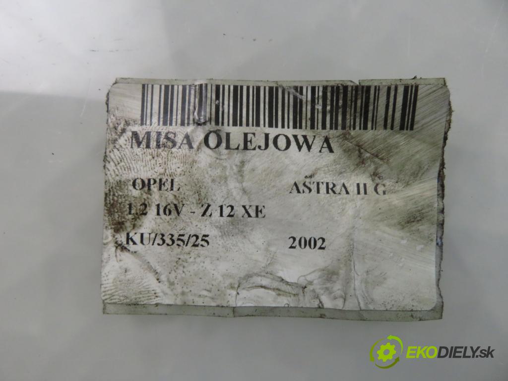 OPEL ASTRA G liftback (T98) HB 2002 55,00 1.2 16V - Z 12 XE 1199,00 Vaňa olejová 9128621 (Olejová vaňa)