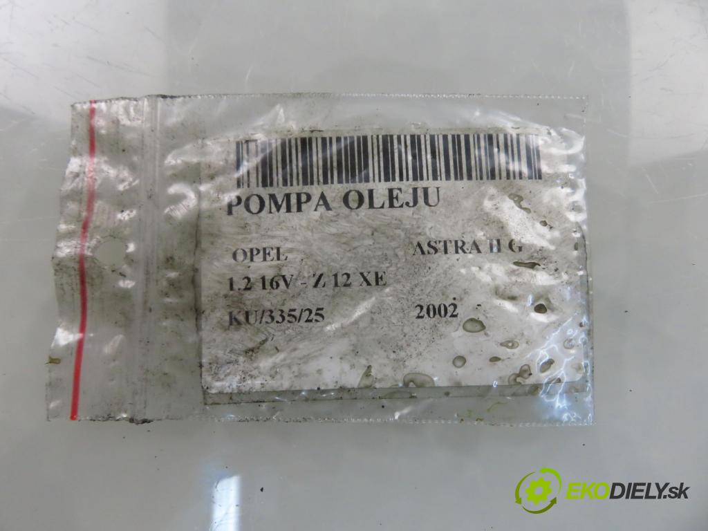 OPEL ASTRA G liftback (T98) HB 2002 55,00 1.2 16V - Z 12 XE 1199,00 Pumpa oleja 90570200 (Olejová pumpa)