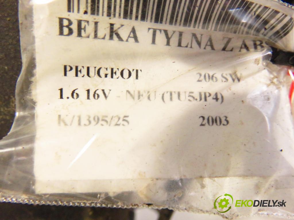 PEUGEOT 206 SW (2E/K) KOMBI 2003 80,00 1.6 16V 109 - NFU (TU5JP4) 1587,00 Výstuha zadná ABS