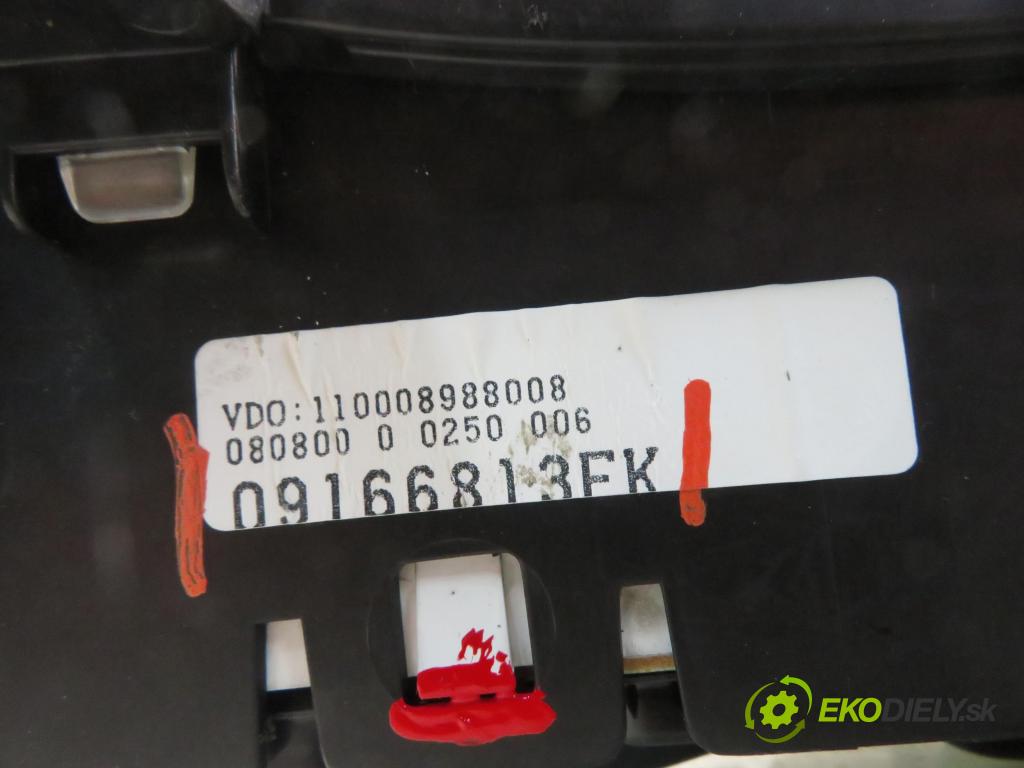 OPEL CORSA C (X01) HB 2000 43,00 1.0 12V 58 - Z 10 XE 973,00 Prístrojovka elektrický 09166813FK