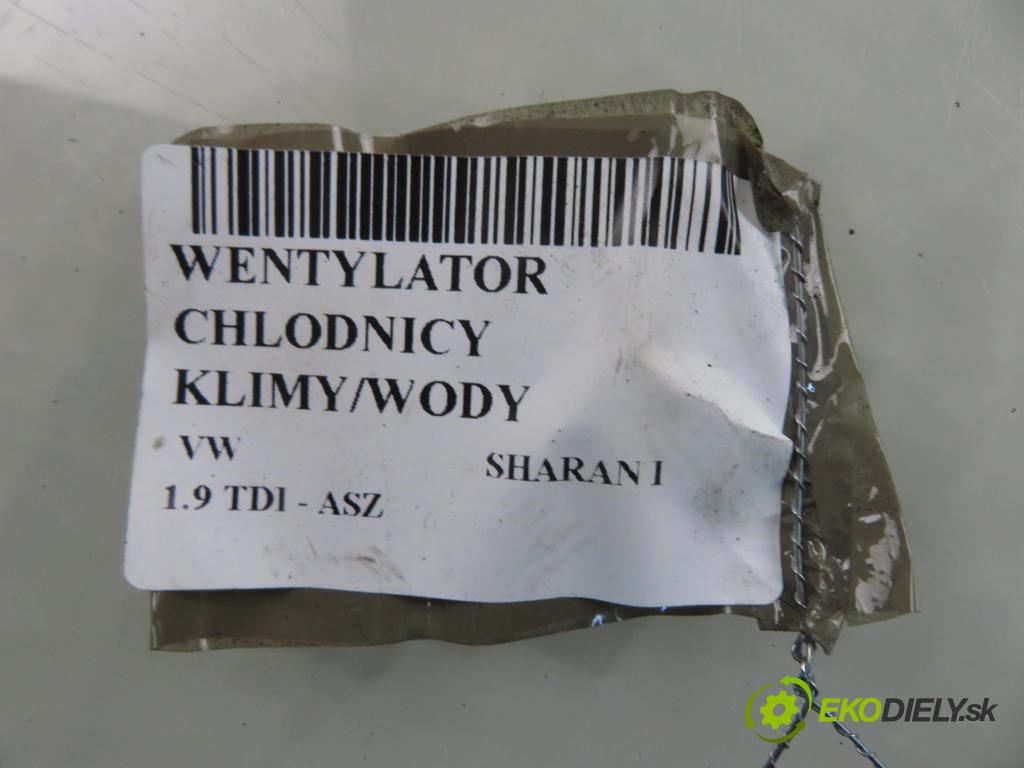 VW SHARAN (7M8, 7M9, 7M6) VAN 2003 96,00 1.9 TDI PD 130 - ASZ 1896,00 Ventilátor chladič klíma/voda 0130706818 ; 7M3121203G ; 1137328117