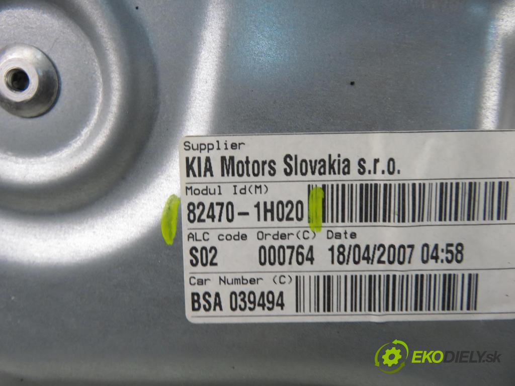 KIA CEE'D liftback (ED) HB 2008 80,00 1.4 16V 109 - G4FA 1396,00 Mechanizmus okien 824701H020 ; 440850C ; 402055D