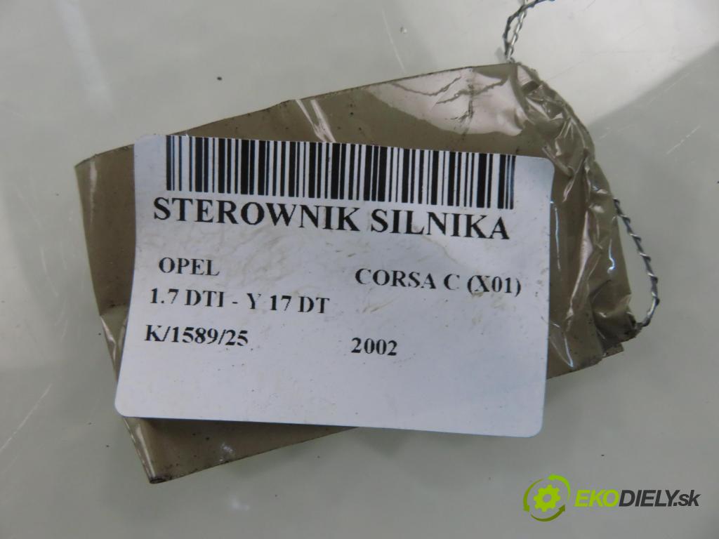 OPEL CORSA C (X01) HB 2002 55,00 1.7 DTI - Y 17 DT 1686,00 Riadiaca jednotka Motor 12214089